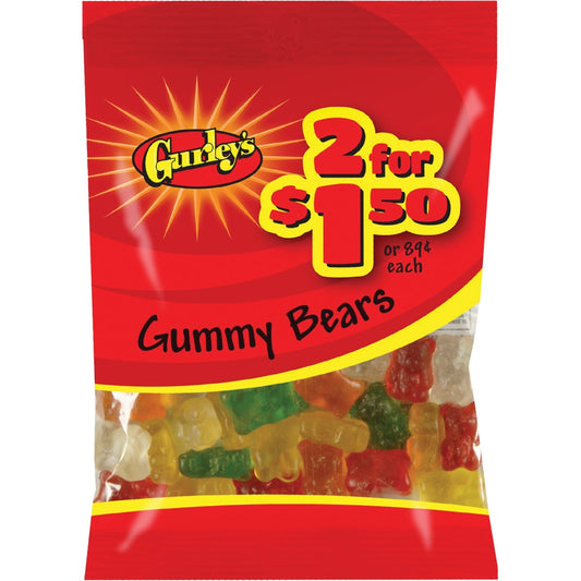 Gurley's Assorted Fruit Flavors 3 Oz. Gummy Bears
