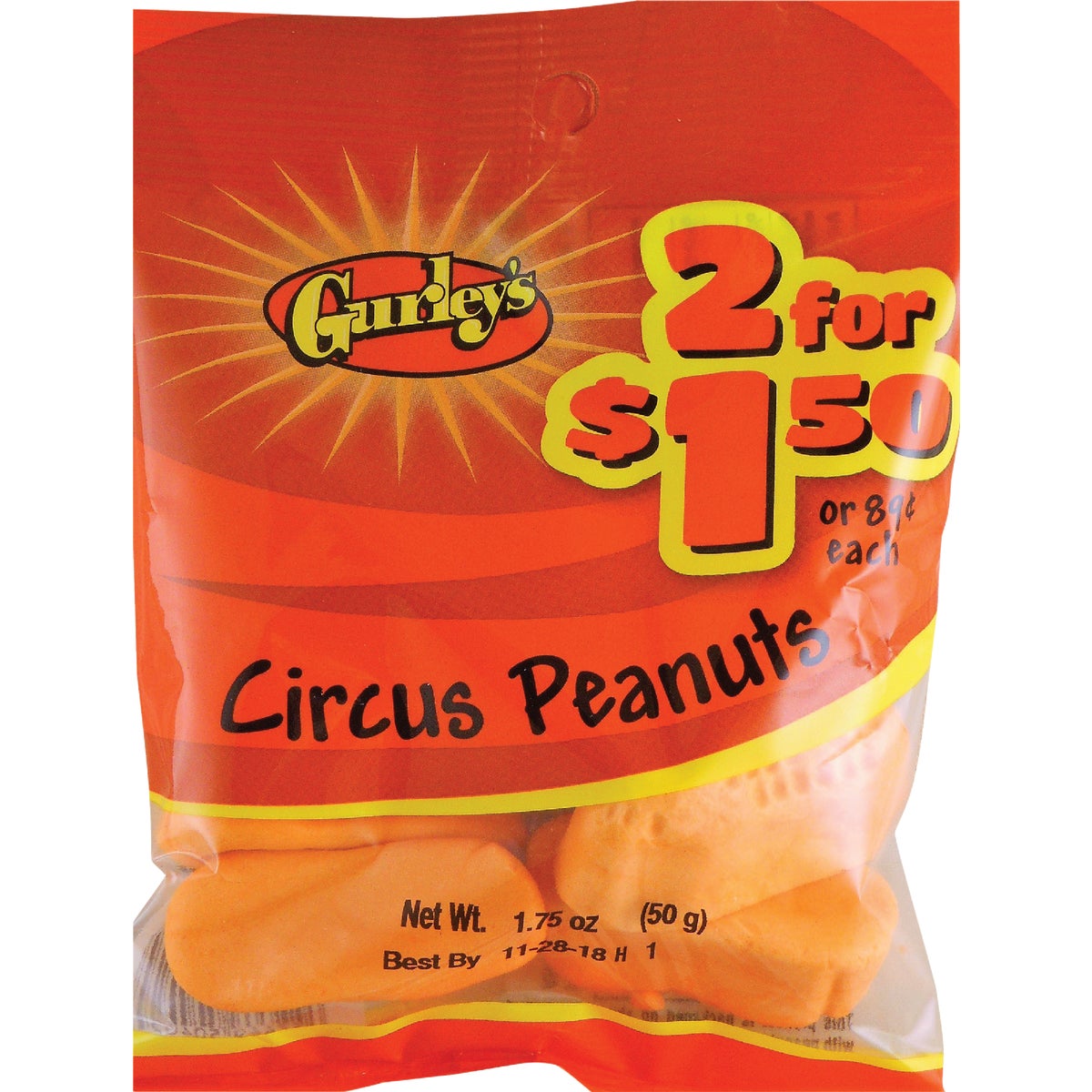 Gurley's 1.75 Oz. Circus Peanuts