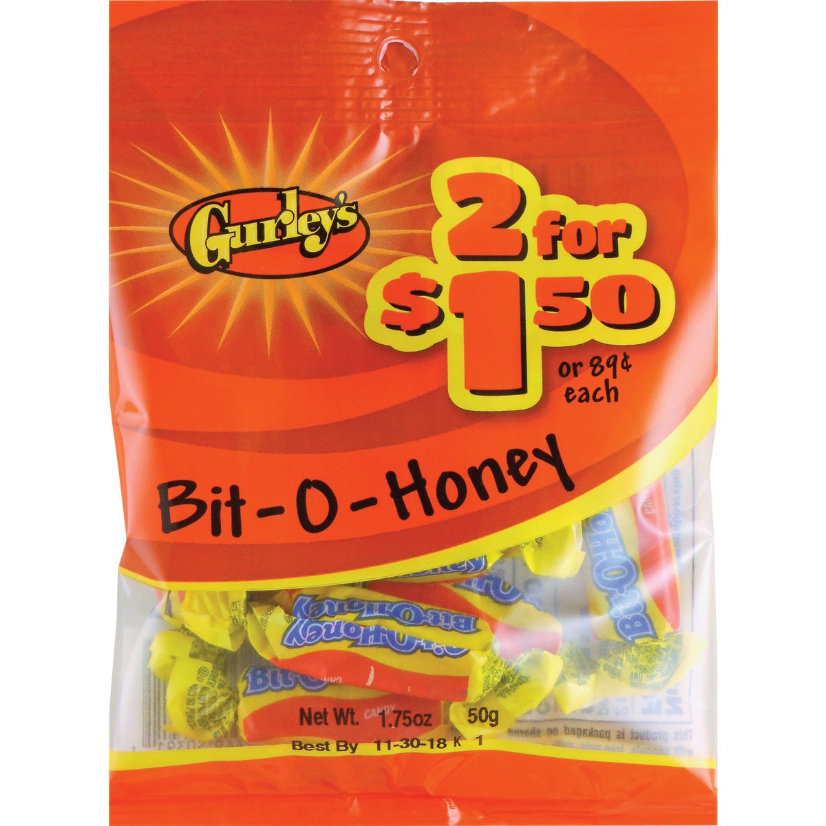 Gurley's 1.75 Oz. Bit-O-Honey