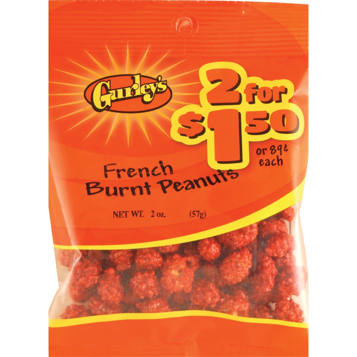 Gurley's 2 Oz. French Burnt Peanuts