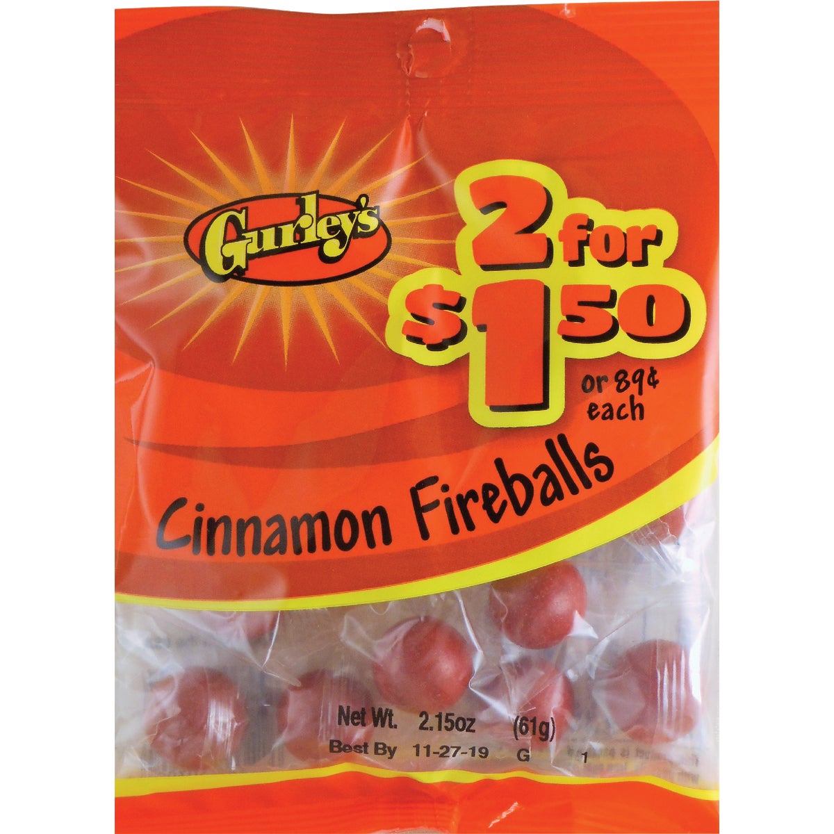 Gurley's 2.15 Oz. Cinnamon Fireballs