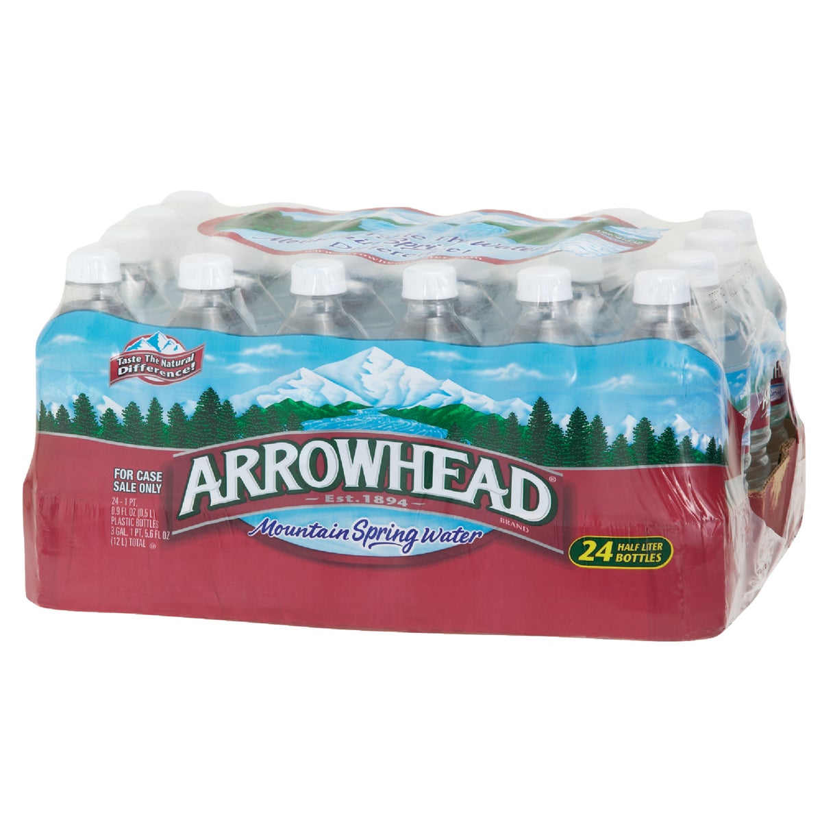 Arrowhead 0.5 Liter Bottled Spring Water (24-Pack)