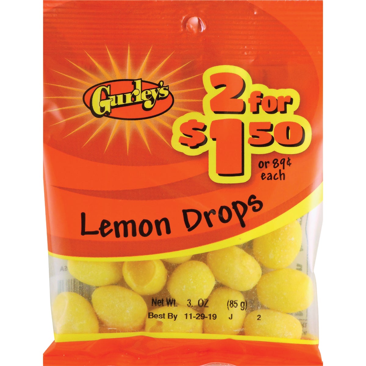 Gurley's 3 Oz. Lemon Drops