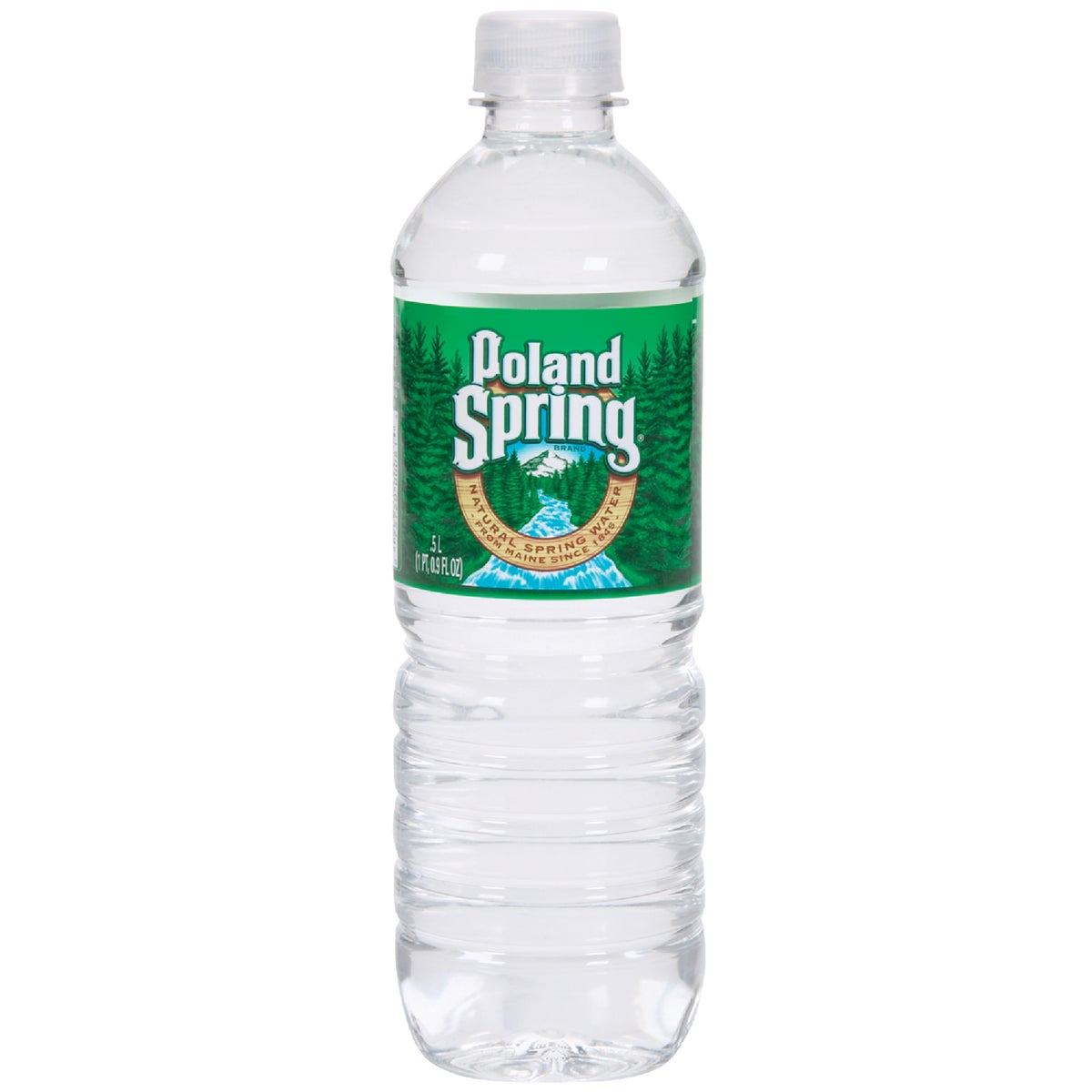 Poland Spring 0.5 Liter Bottled Spring Water Non-Deposit (24-Pack)