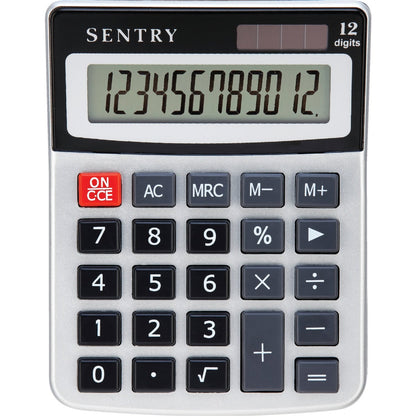 Sentry Jumbo Key Auto-Off 10-Digit Mini Desk Calculator