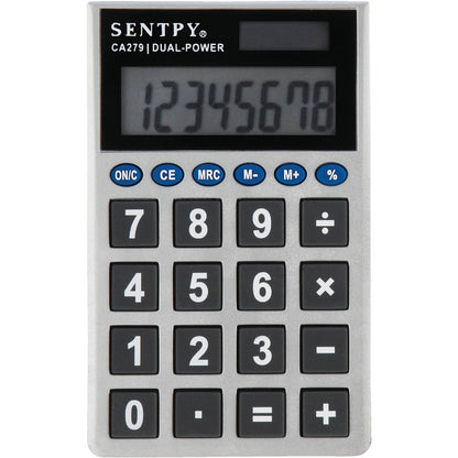 Sentry Jumbo Key Auto-Off 8-Digit Pocket Calculator