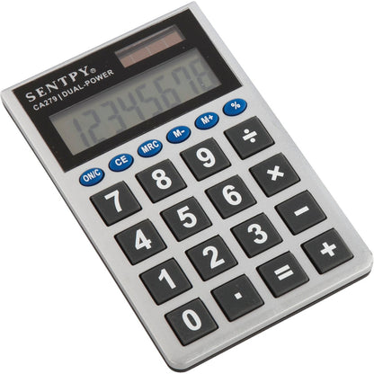 Sentry Jumbo Key Auto-Off 8-Digit Pocket Calculator