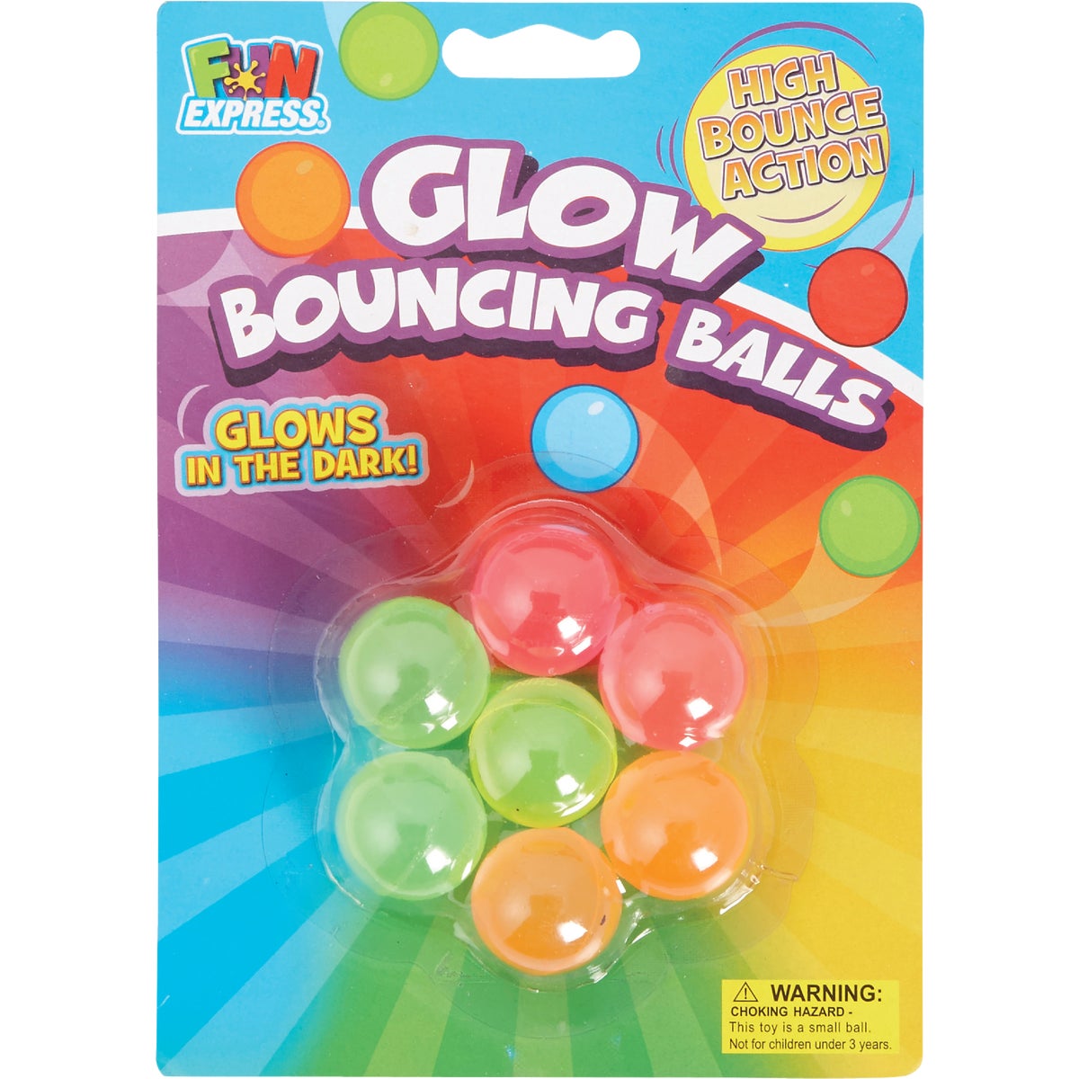 Fun Express Assorted Color 1 In. Ea. Rubber Bouncing Ball