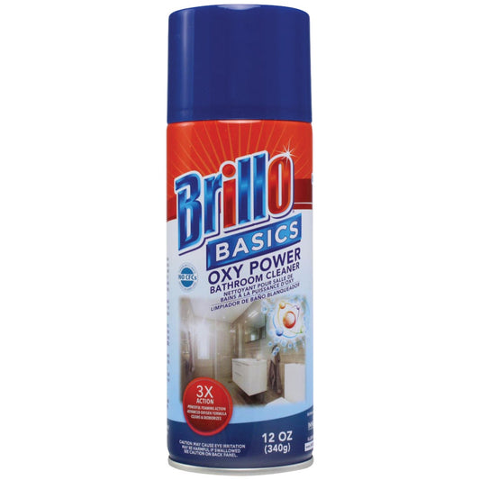 Brillo Basics 12 Oz. Aerosol Spray Fresh Clean General Purpose Bathroom Cleaner