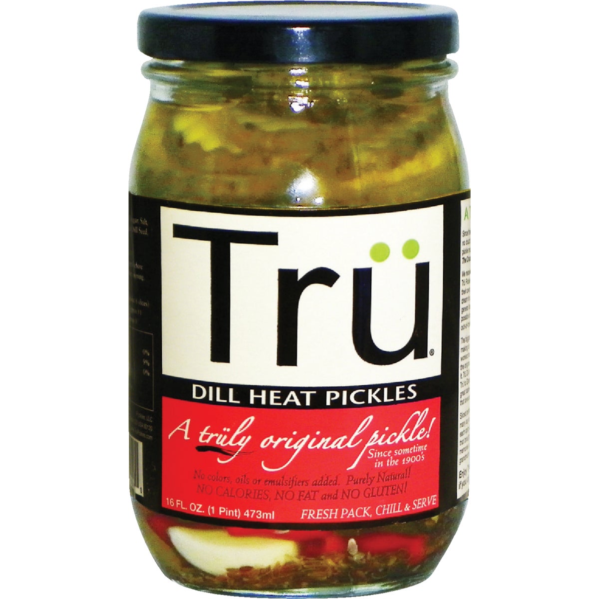 Tru 16 Oz. Dill Heat Pickles