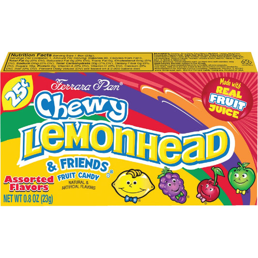 Ferrara Pan Assorted Fruit Flavors 0.8 Oz. Chewy Lemonhead & Friends