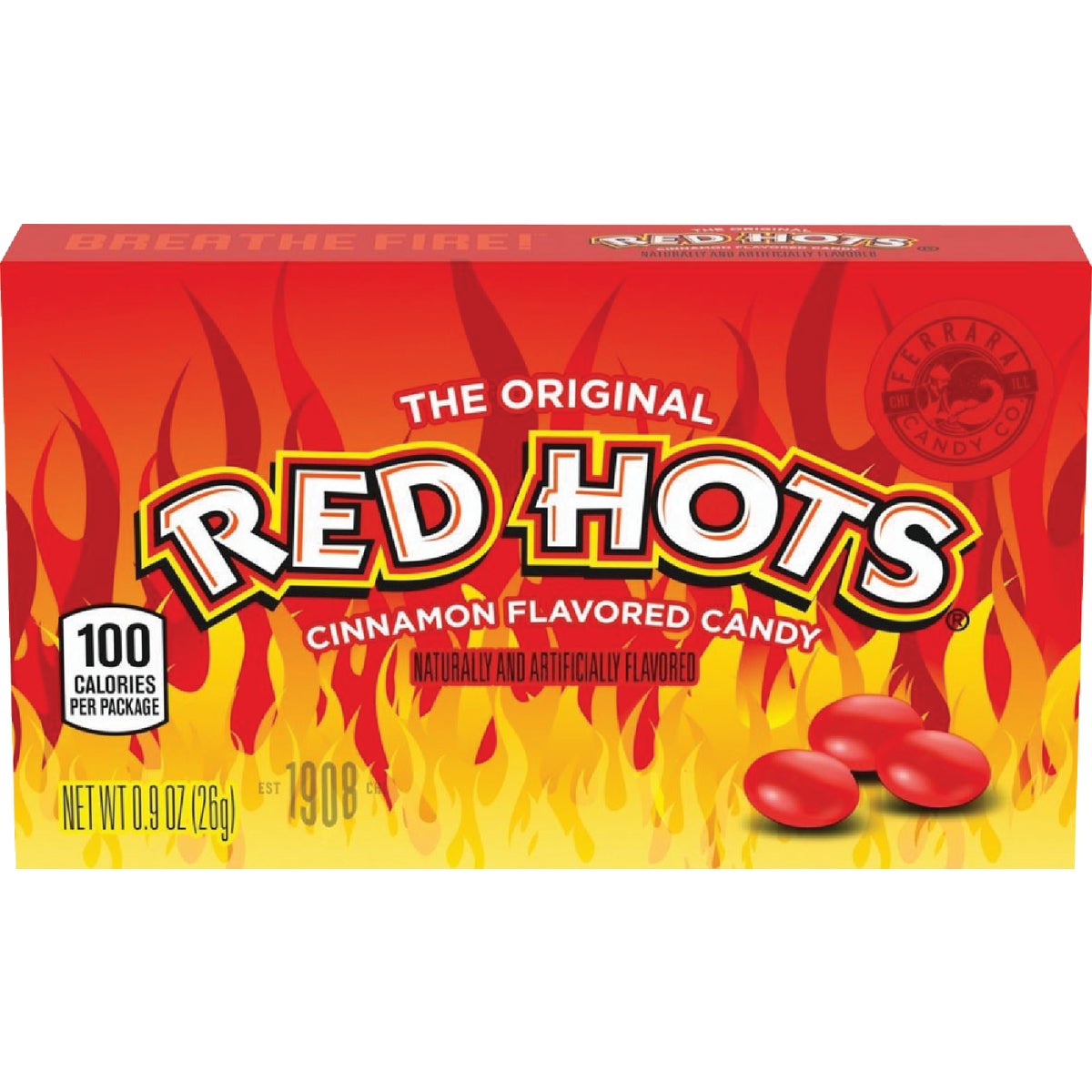Ferrara Red Hots Cinnamon Flavor 0.9 Oz. Candy