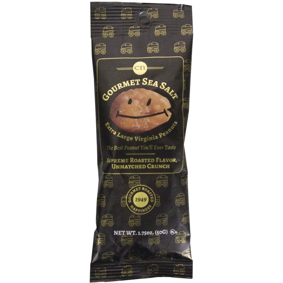 Mr. Smiley 1.75 Oz. Gourmet Sea Salt Peanuts