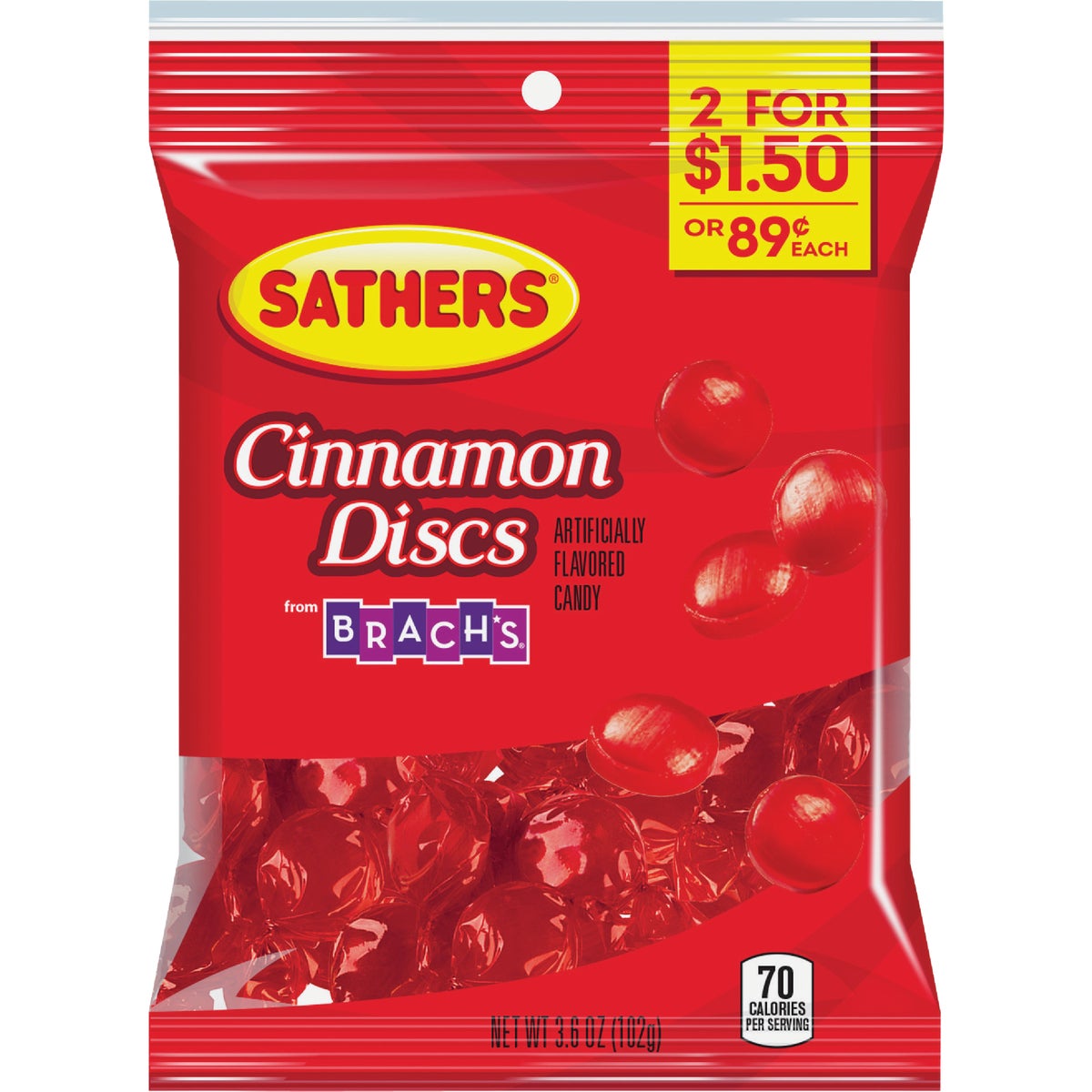 Sathers 3.6 Oz. Cinnamon Discs