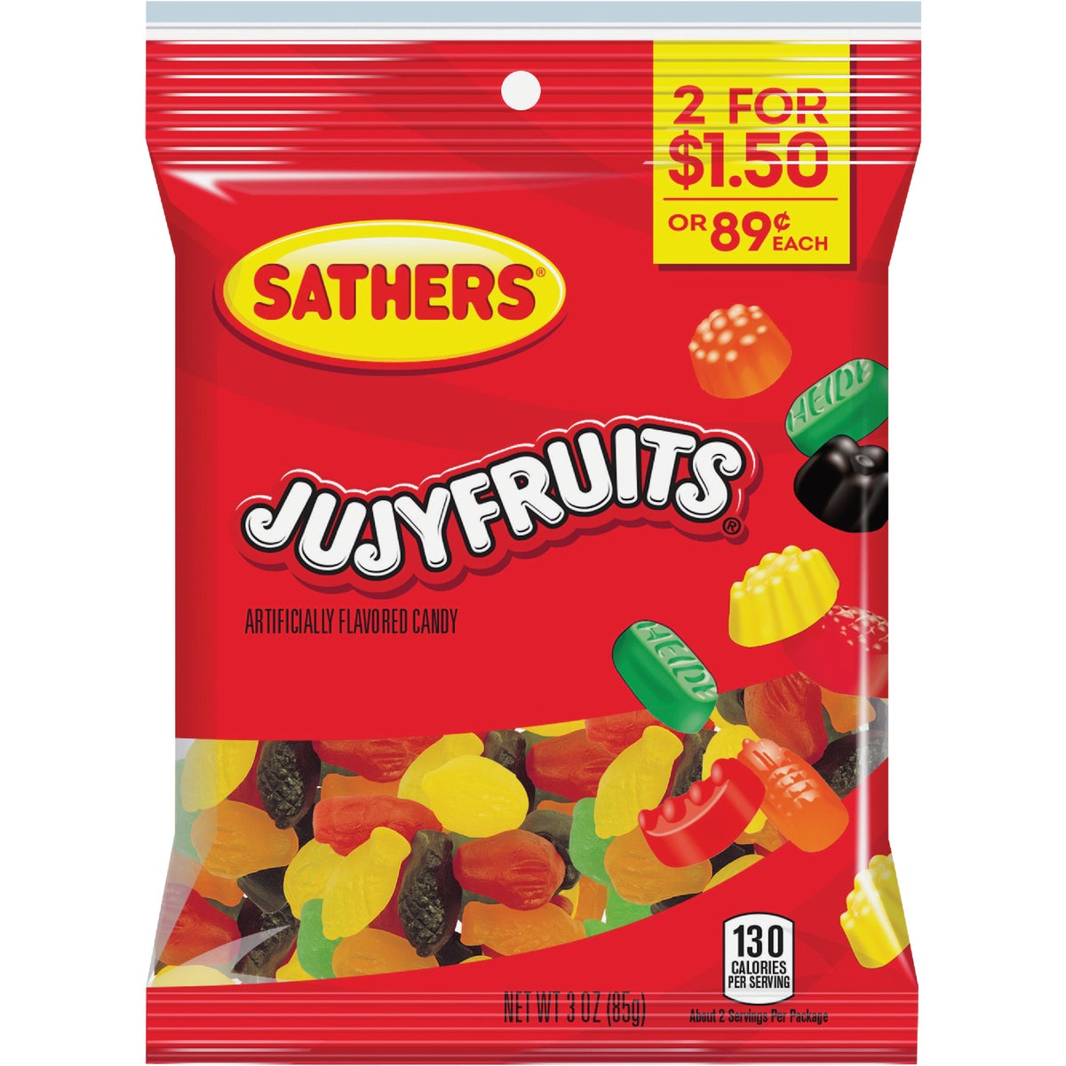 Sathers Assorted Fruit Flavors 3 Oz. JuJy Fruits