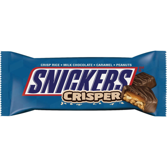 Snickers Crisper 4 To Go 1.41 Oz. Crispy Chocolate, Carmel & Peanut Candy Bar