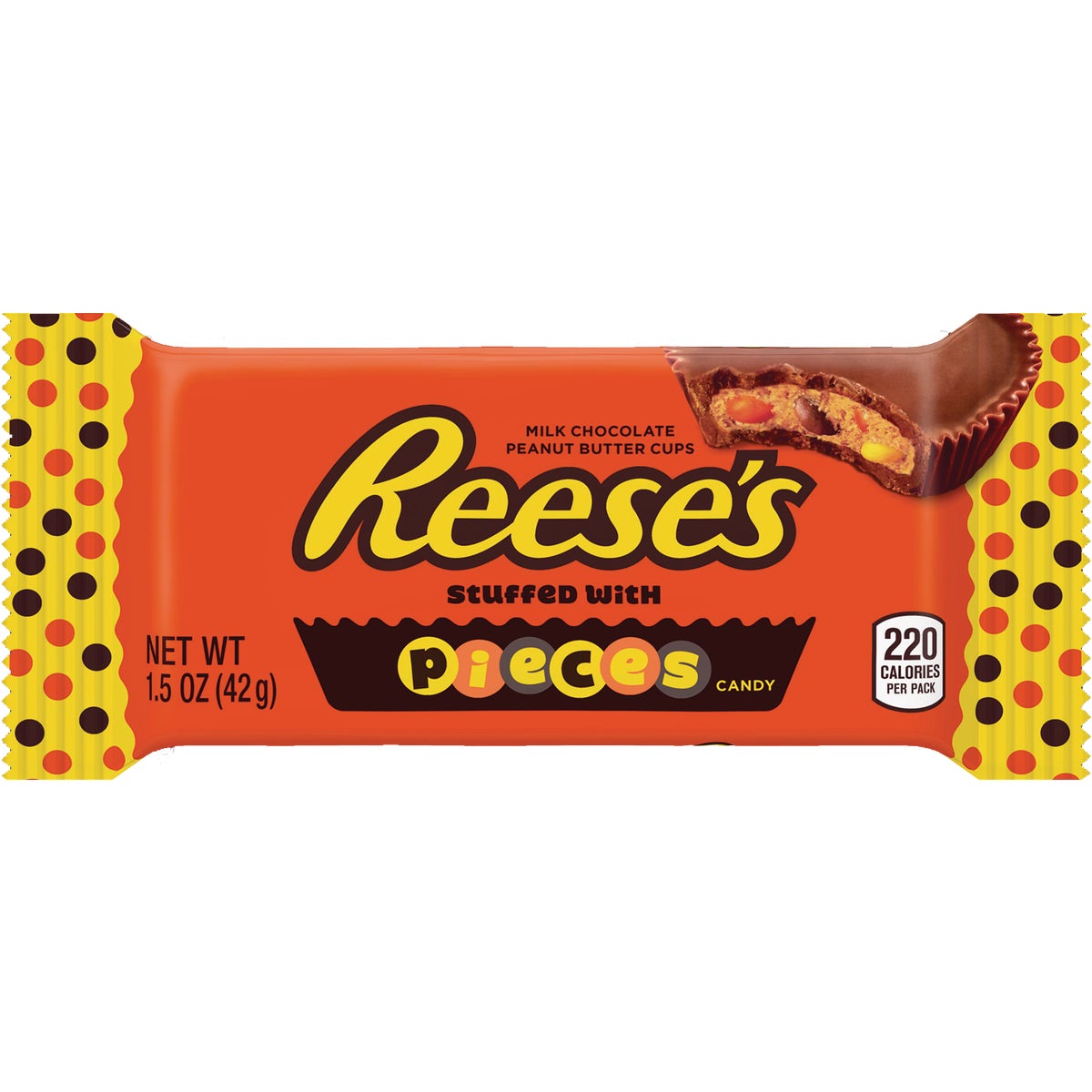 Reese's Pieces Big Cup King Size 2.8 Oz. Chocolate & Peanut Butter Candy Bar