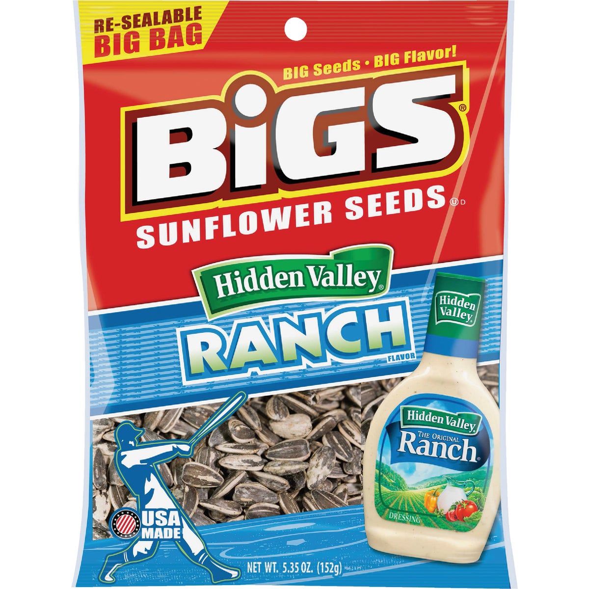 Bigs 5.35 Oz. Hidden Valley Ranch Sunflower Seeds