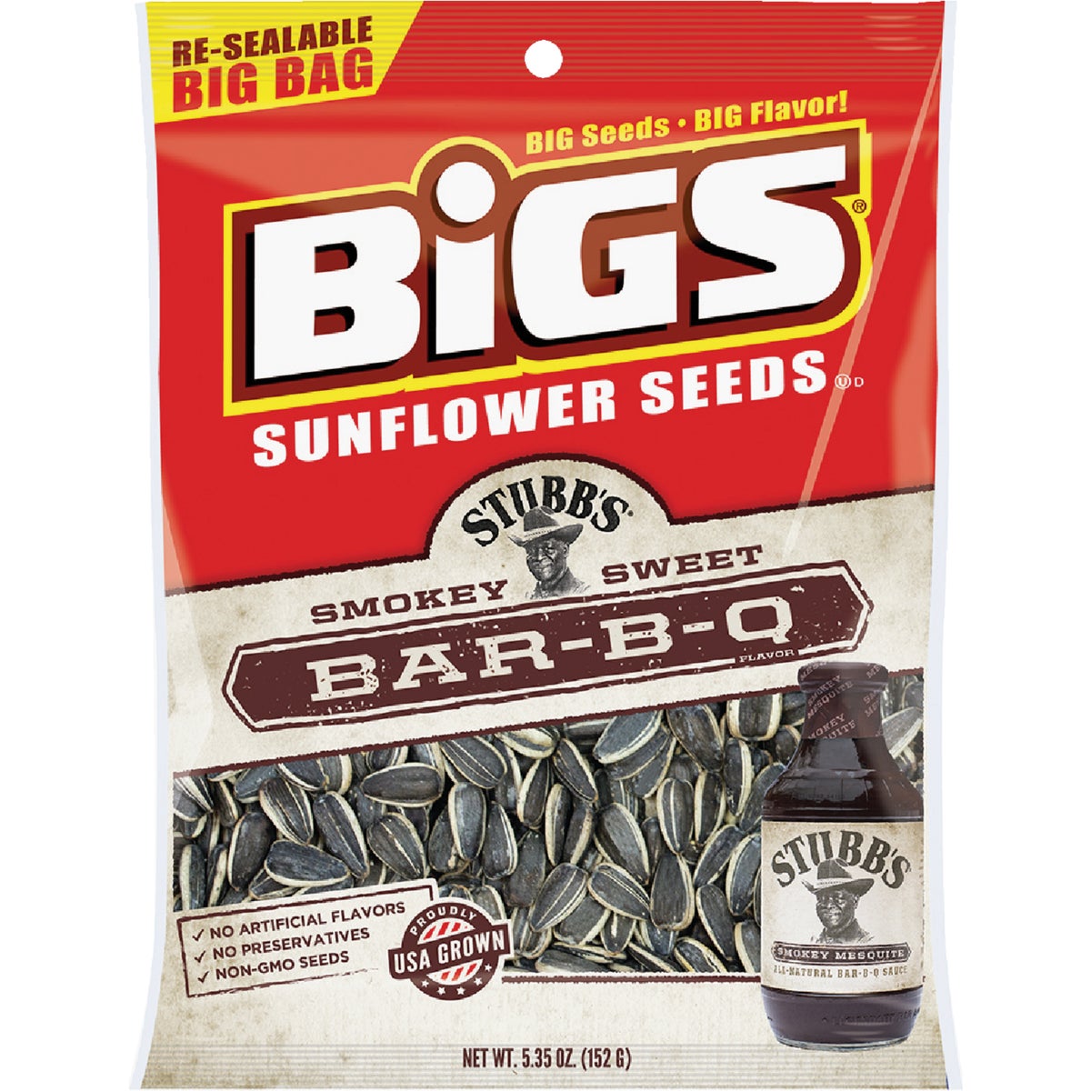 Bigs 5.35 Oz. Smoky Sweet BBQ Sunflower Seeds