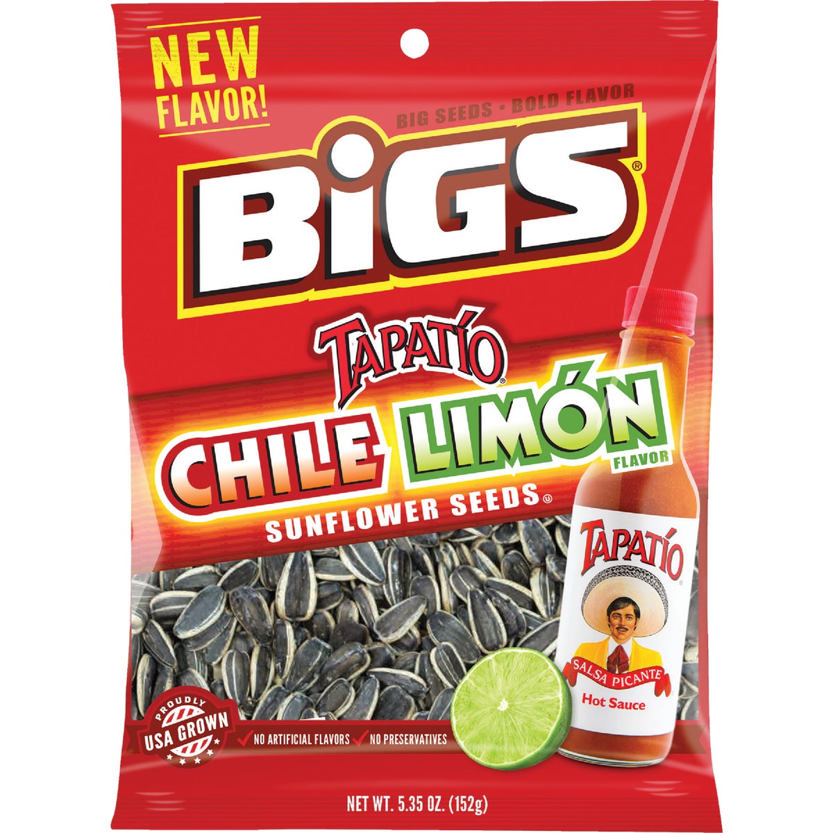 Bigs 5.35 Oz. Chile Limon Sunflower Seeds