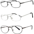Axiom International 3.00 Diopter Metal Frame Reading Glasses
