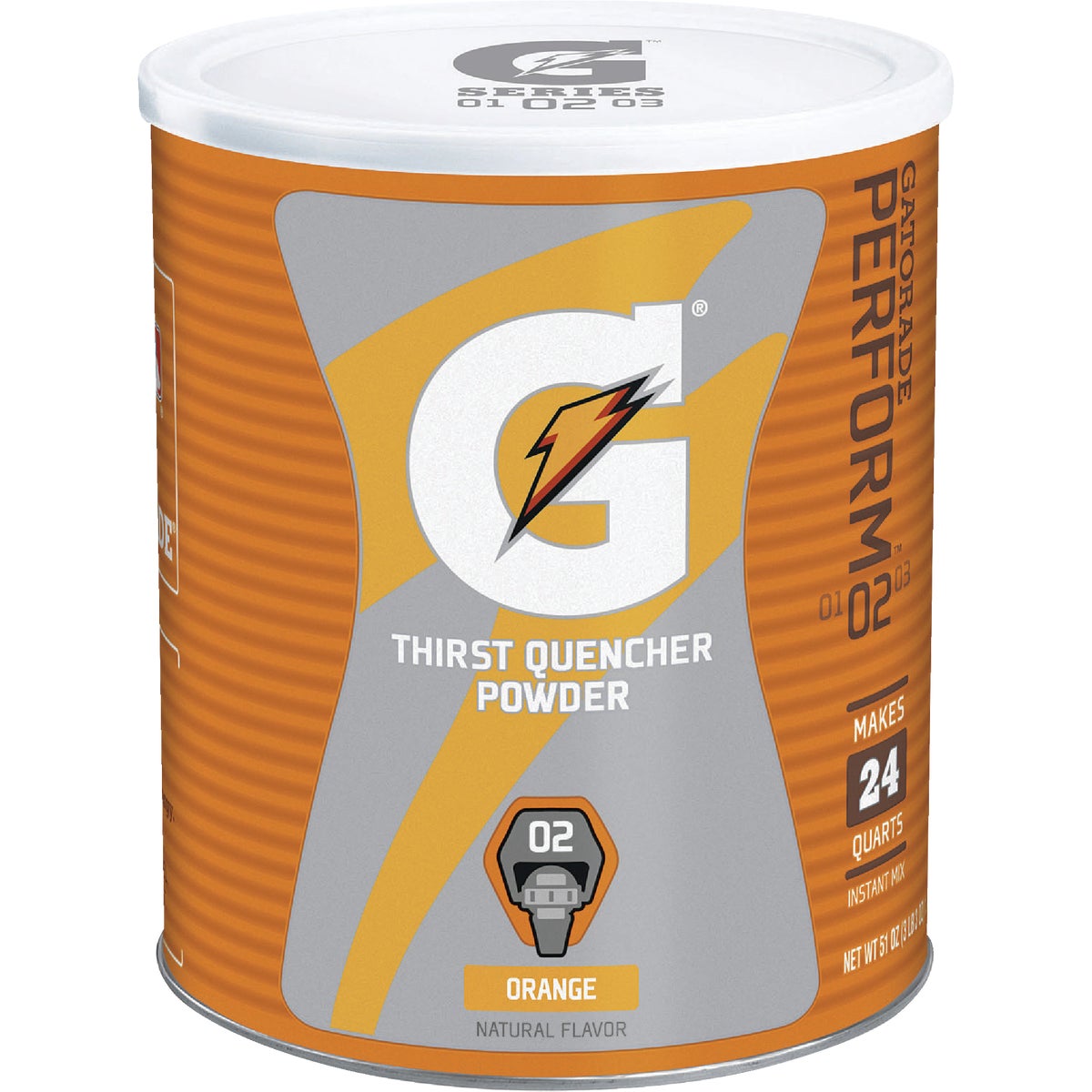 Gatorade 51 Oz. Orange Thirst Quencher Powder