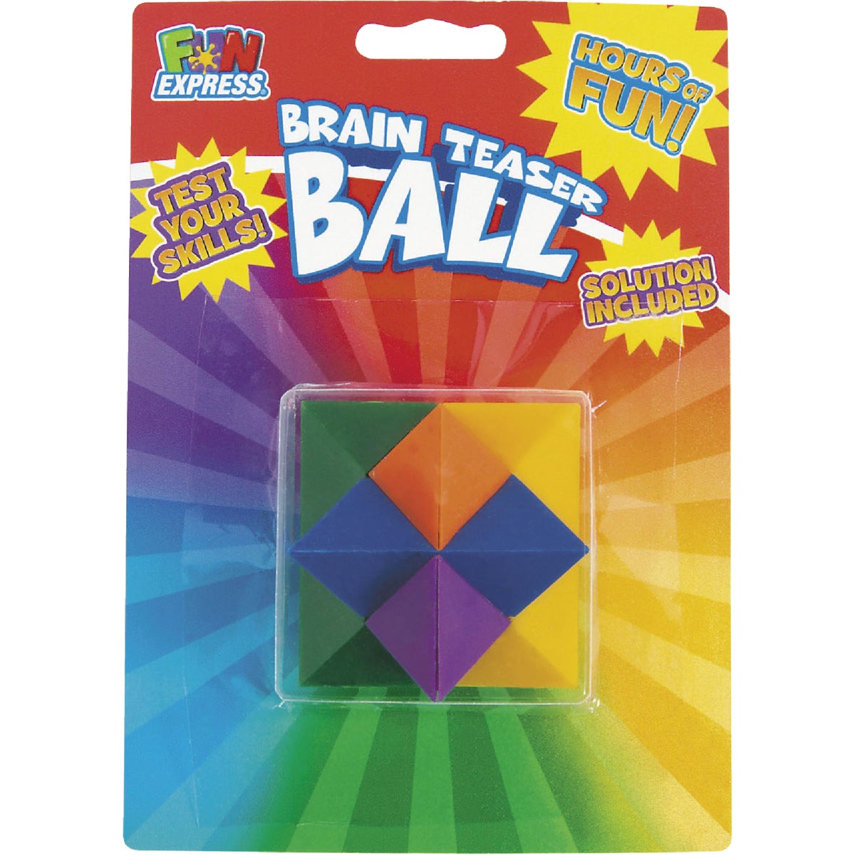 Fun Express Multi-Colored Brain Teaser Puzzle Ball