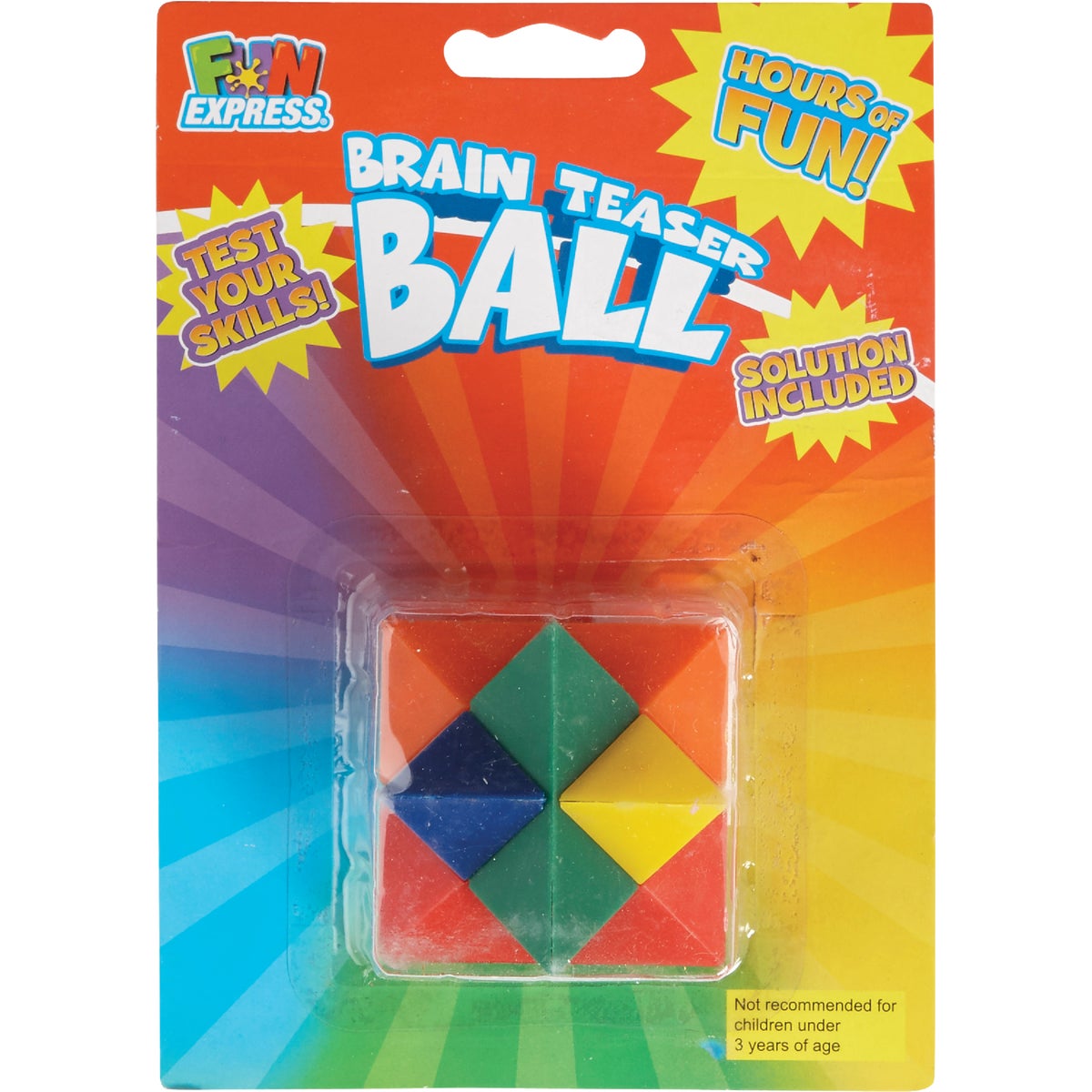 Fun Express Multi-Colored Brain Teaser Puzzle Ball