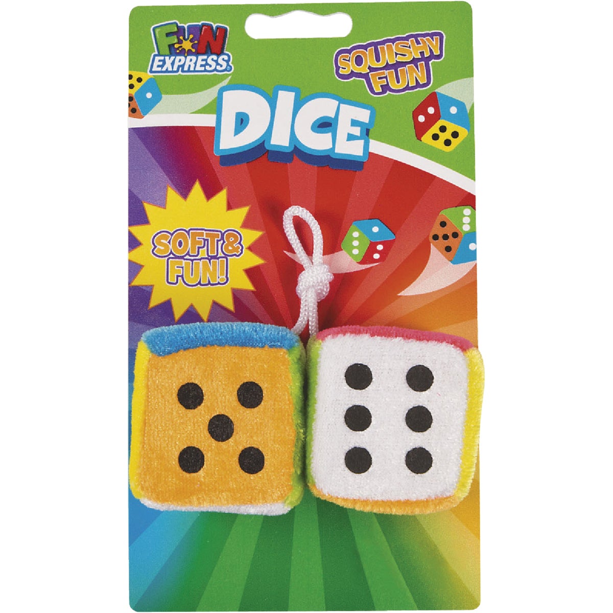 Fun Express Mini Plush Dice