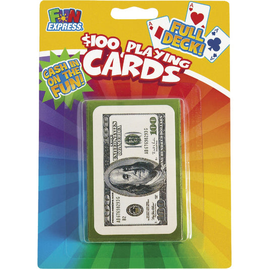 Fun Express $100 Bill Playing Cards