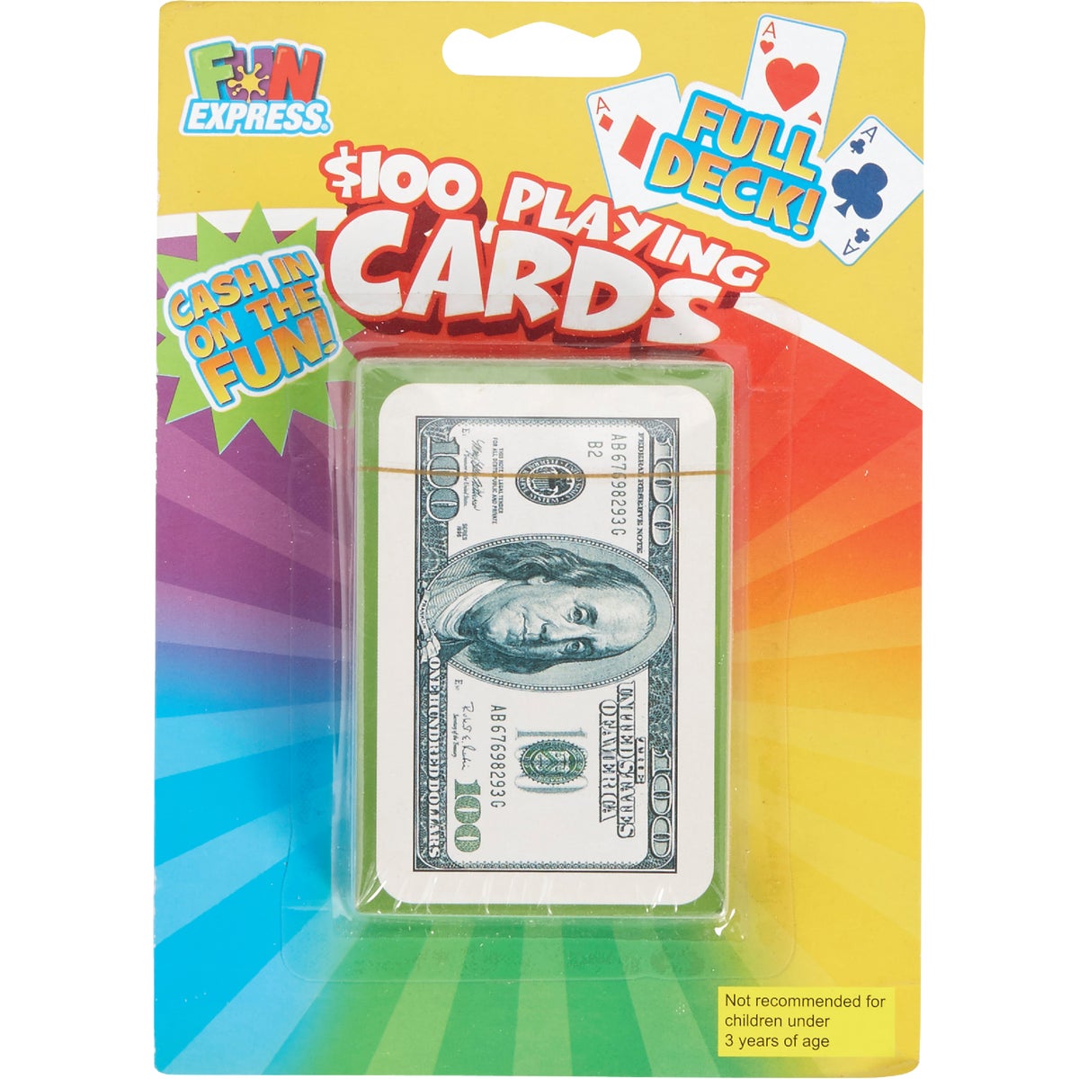 Fun Express $100 Bill Playing Cards