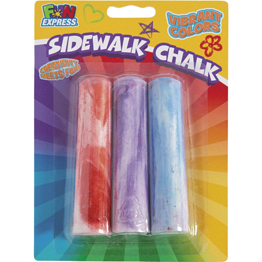 Fun Express Sidewalk Chalk (3-Count)