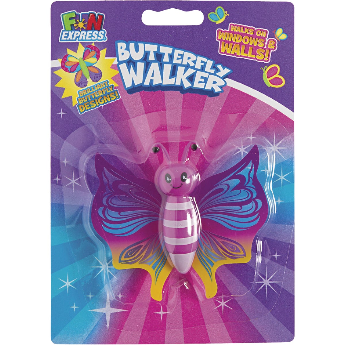 Fun Express 3 In. x 3-1/2 In. Multi-Colored Butterfly Walker