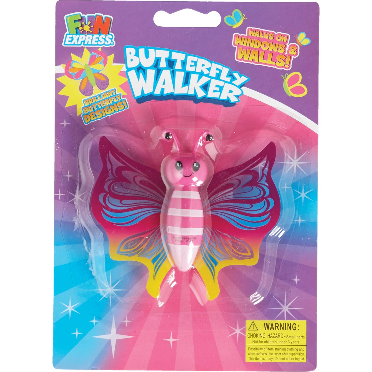 Fun Express 3 In. x 3-1/2 In. Multi-Colored Butterfly Walker