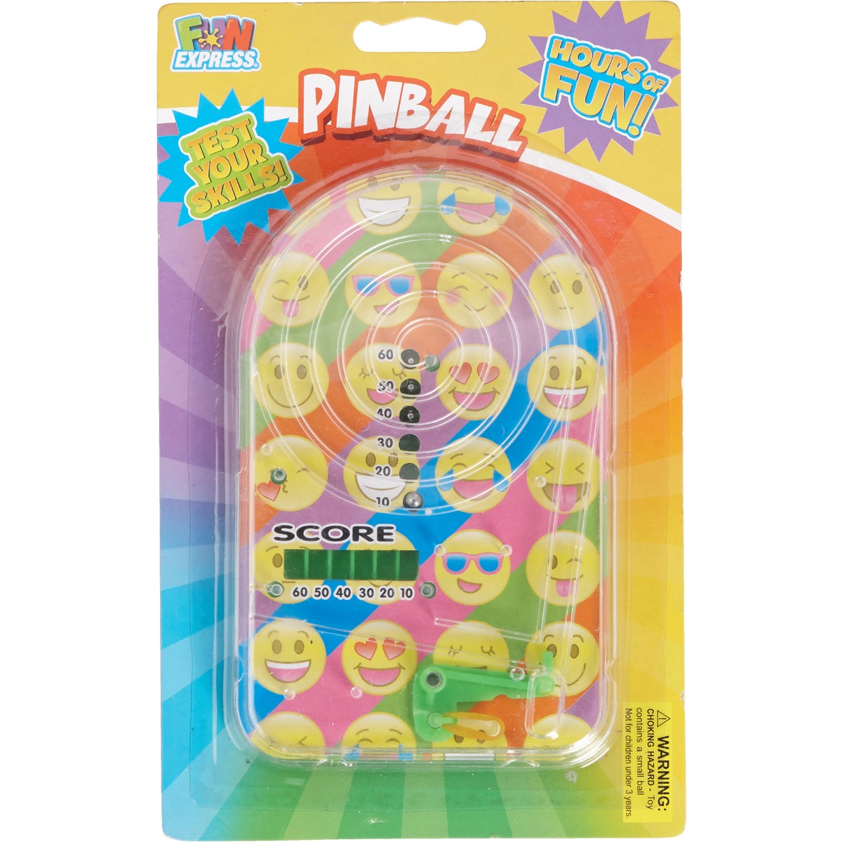 Fun Express Multi-Colored Plastic Pinball