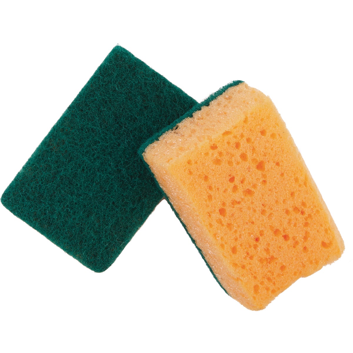 Clean Home Orange Cellulose Scrub Sponge (6-Count)
