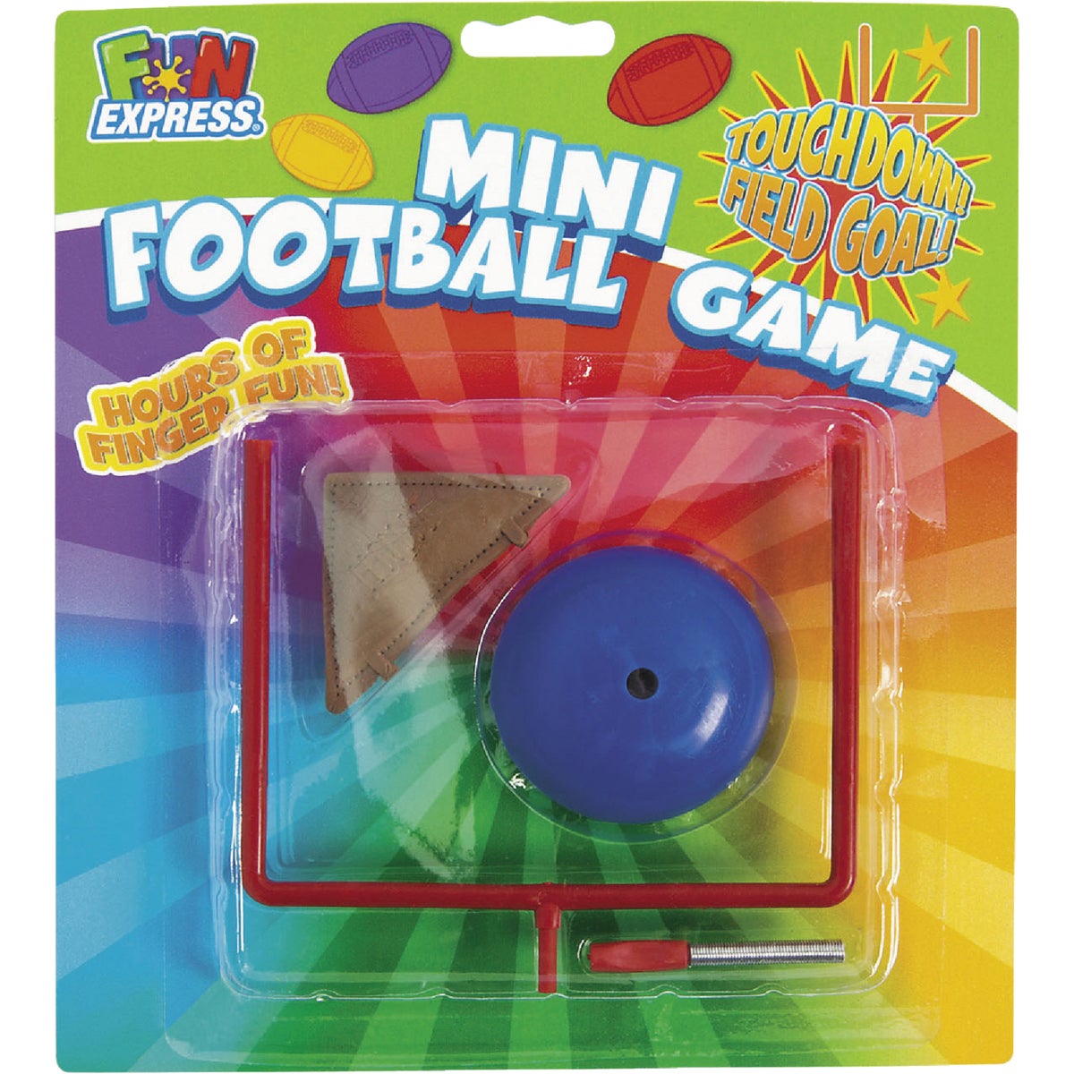 Fun Express Multi-Colored Plastic 3 & Over Table Top Football Game