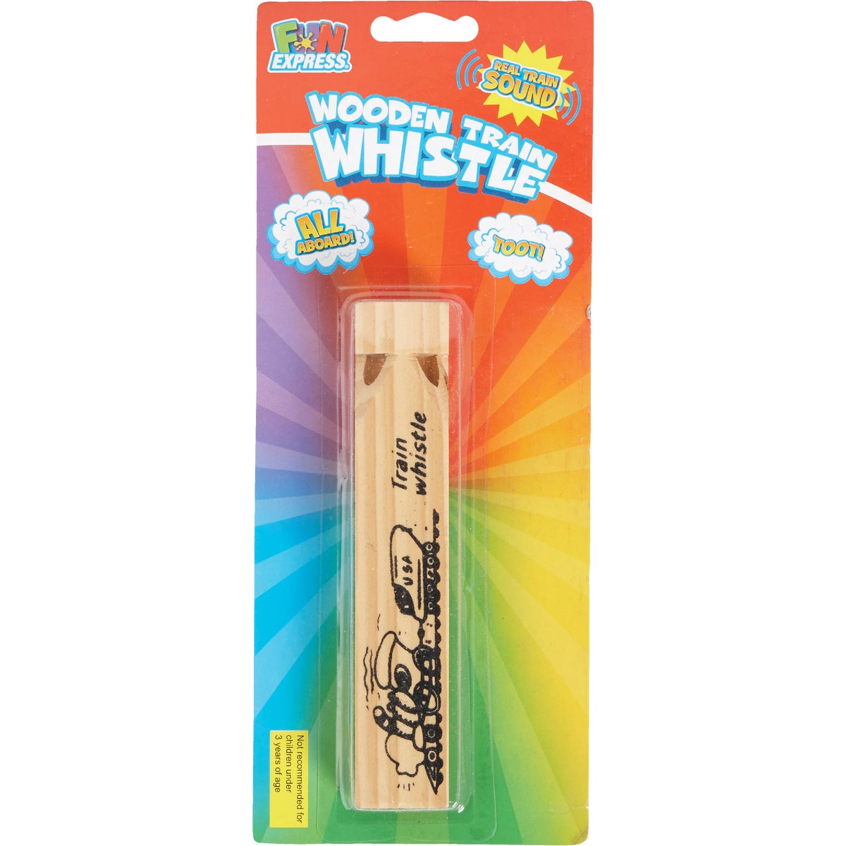 Fun Express Wooden Train Whistle