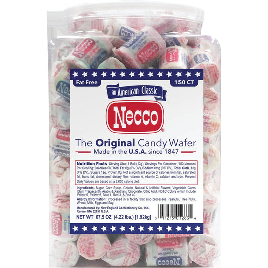 Necco Assorted Flavor Wafer Candy (150-Count)
