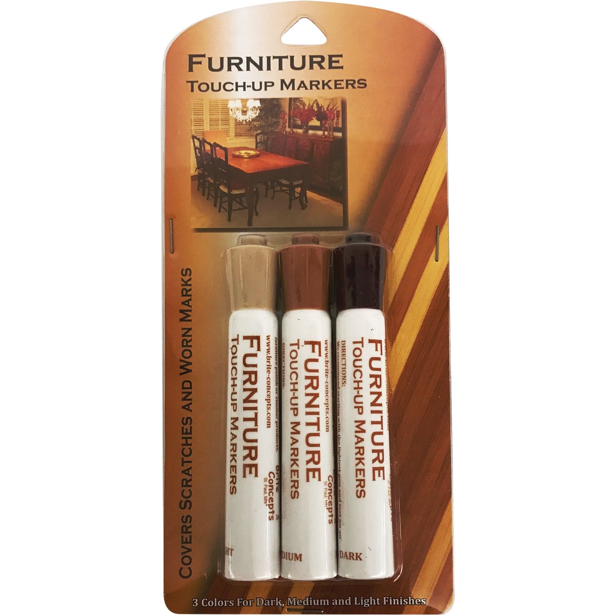 Jacent Furniture Touch-Up Pen Markers (3-Pack)