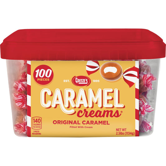 Goetze's Bulls-Eyes Caramel Cream Candy Display (100-Count)