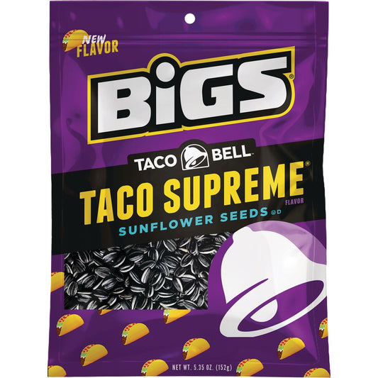 Bigs Taco Bell 5.35 Oz. Taco Supreme Sunflower Seeds