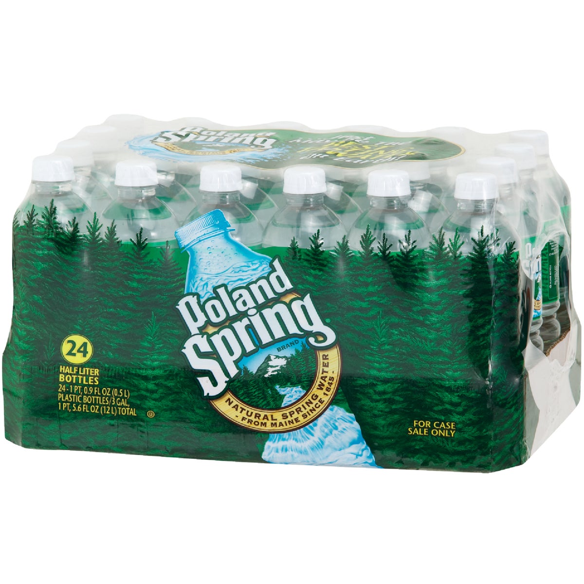 Poland Spring 0.5 Liter Bottled Spring Water Deposit (24-Pack)