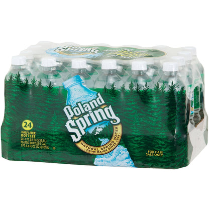 Poland Spring 0.5 Liter Bottled Spring Water Deposit (24-Pack)
