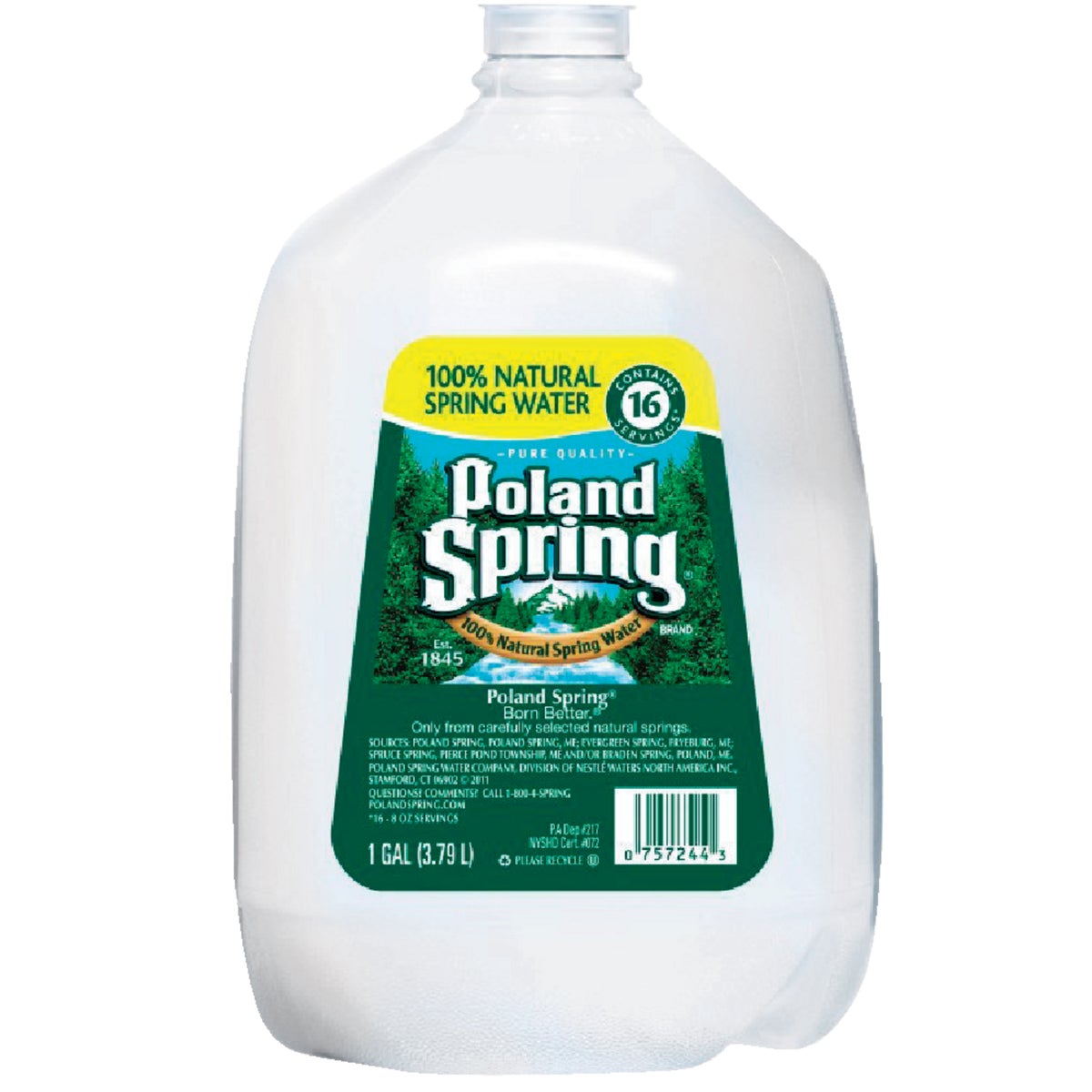 Poland Spring 1 Gal. Spring Water Deposit