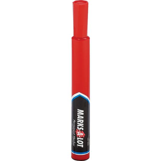 Marks-A-Lot Red Regular Chisel Tip Permanent Marker