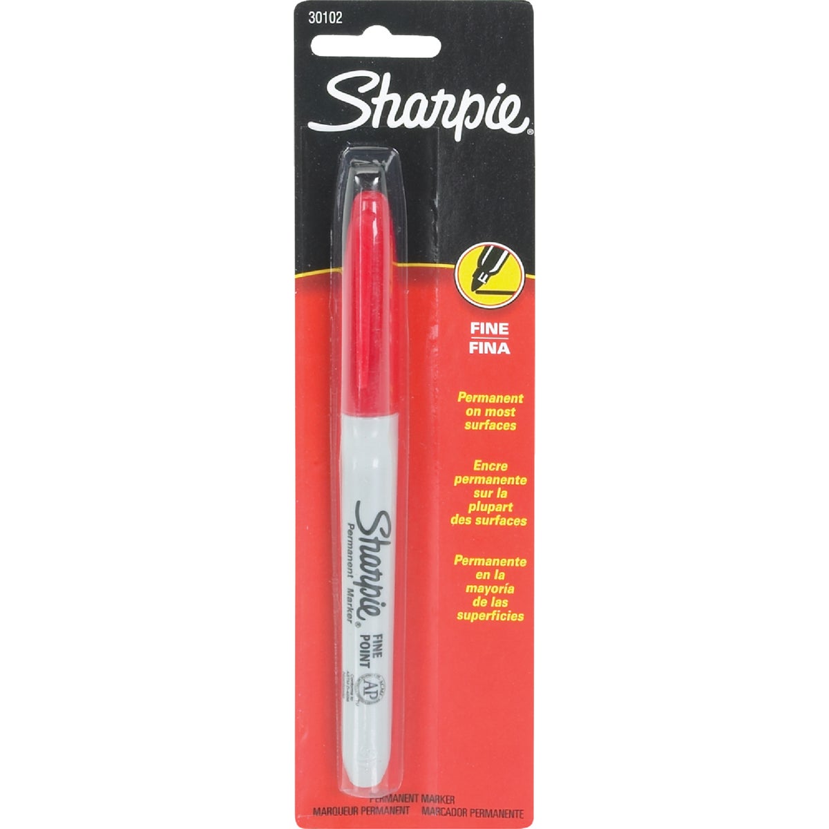 Sharpie Red Fine Point Permanent Marker