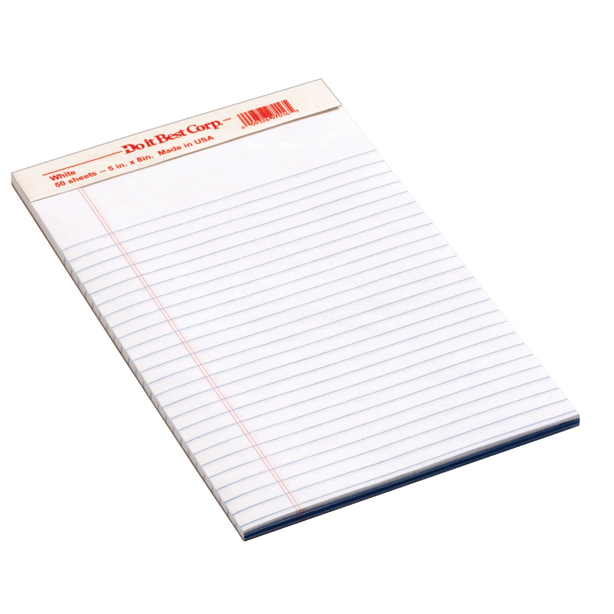 Staples 5 In. W. x 8 In. H. 50-Sheet White Top Bound Legal Pad (12-Pack)
