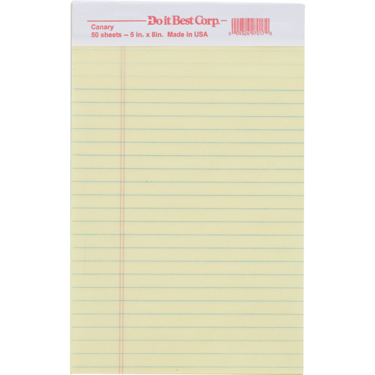Staples 5 In. W. x 8 In. H. 50-Sheet Yellow Top Bound Legal Pad (12-Pack)