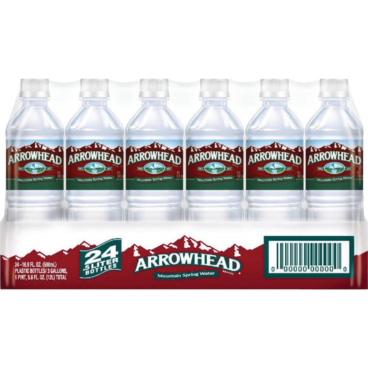 Arrowhead 0.5 Liter Bottled Spring Water (28-Pack)